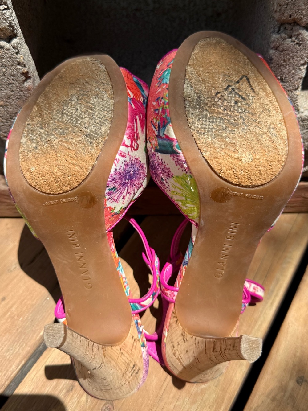 Gianni Bini Marrako Floral Platform Sandal Heels - Picture 5 of 5